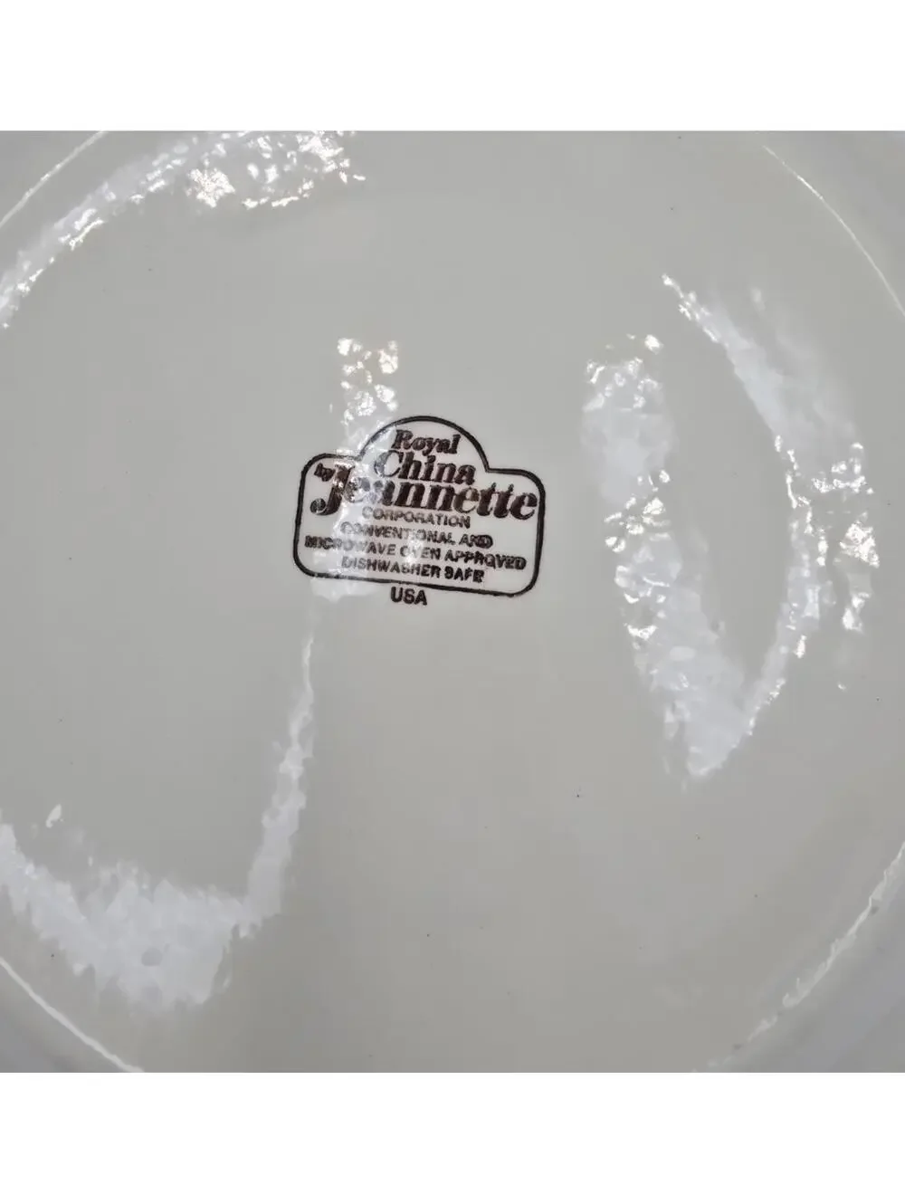 Vintage Royal China Jeannette Apple Pie Recipe Pie Plate USA 10